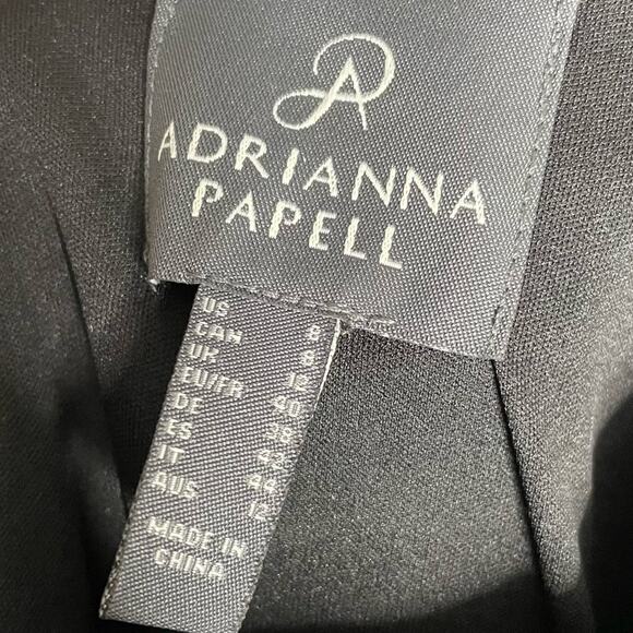 Adrianna Papell One-Shoulder Jumpsuit Black Women’s Sz 8 - Picture 6 of 9
